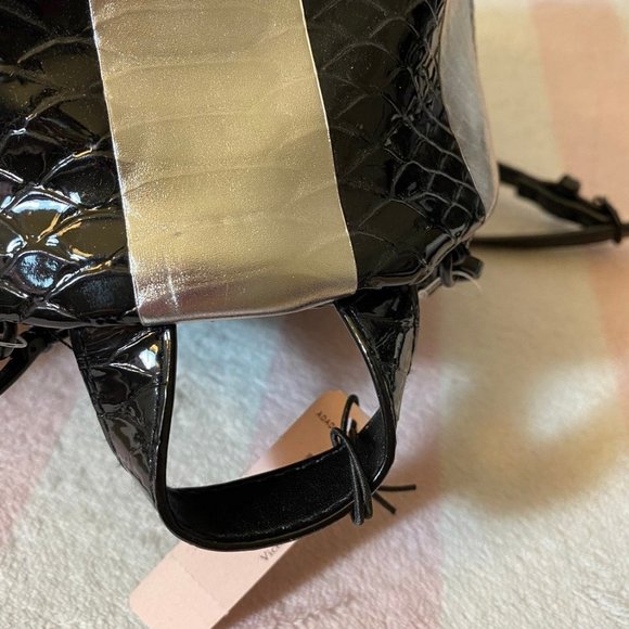 VS Luxe Python Striped Mini City Backpack Bag main image 5